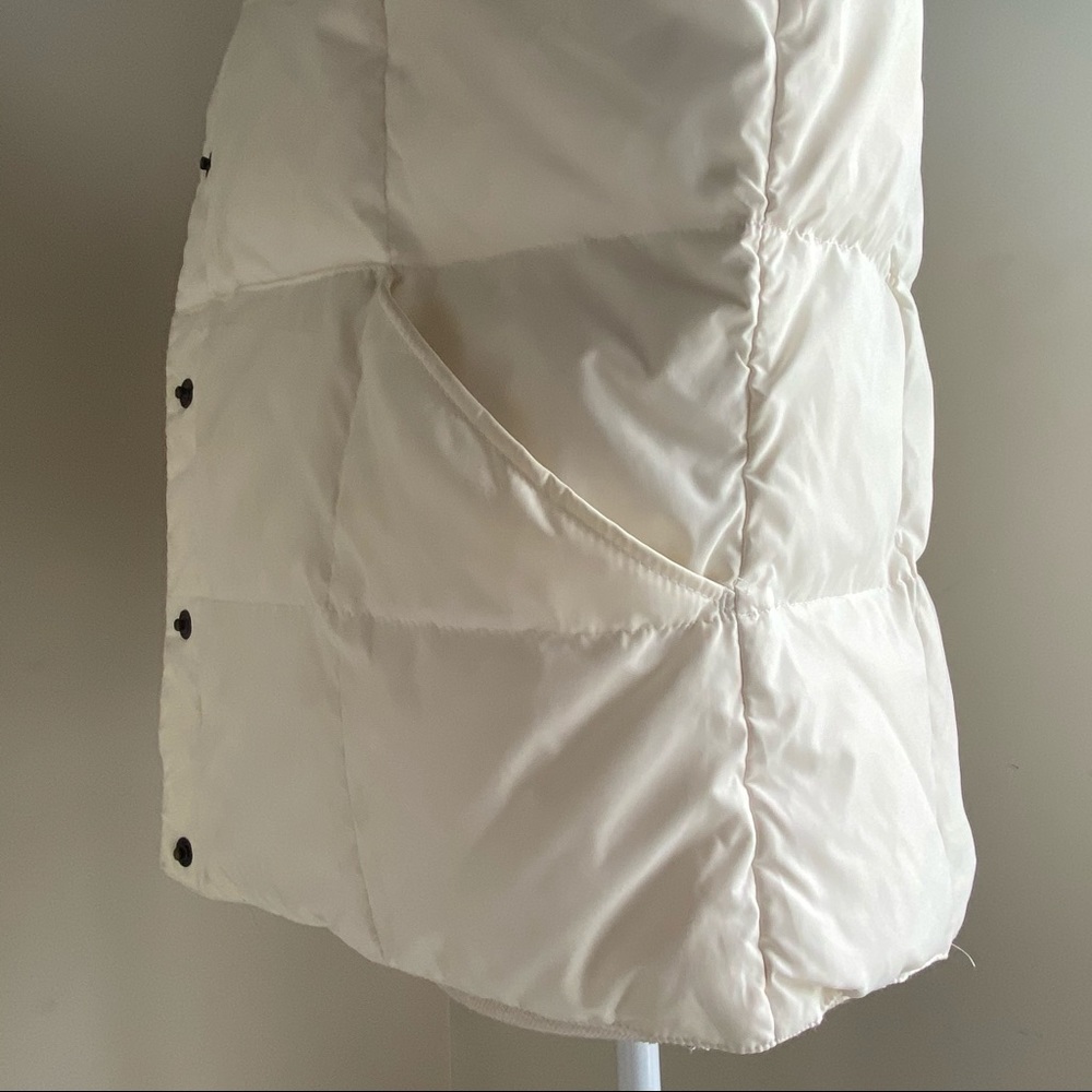 Lands' End Off-White Puffer Vest, S - Picture 9 of 16
